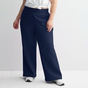 Plus Size Tek Gear® Ultracomfort Wide Leg Pants Navy NWT 3X